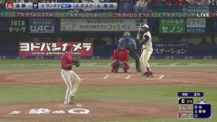 【ヤクルト対広島22回戦】ヤクルト・サンタナ、広島・遠藤から第17号ソロホームラン！リードを3点に広げる！！！！！！！！！！！！