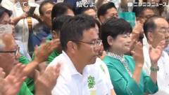 【速報】沖縄知事選、新人の古謝玄太が当選確実　玉城デニーを破る