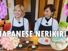 外国人「本当に素晴らしい技術だね」JunsKitchenが和菓子職人母娘の制作を紹介してる