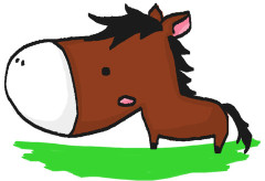 妻に最近寝つきが悪いと話したら、「馬のおもちゃ出してあげよう」と言って枕元に置いてくれた。