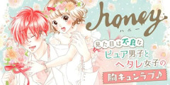 『ハニー』全巻「100円」セール！全8巻「4,344円」→「800円」！平野紫耀さんが初主演で映画化された少女漫画！不良のピュア男子との恋愛を描く激甘ラブコメ！