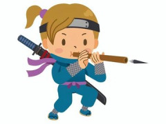 【画像】けしからん格好の女忍者が見つかるｗｗ