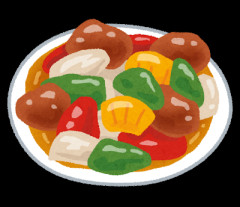 【疑問】先日定食屋で1人酢豚食べてたら近所の奥様が友人と入ってきてクスクス笑われ後日「笑ってごめんね。なんかおかしくて」と言われた。何かおかしい？