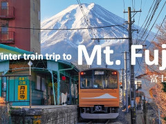外国人「日本はまるで別世界」Unique Japan Travelが富士山周辺を冬の列車旅で紹介してる
