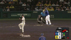 【阪神対中日25回戦】中日、4回表無死二三塁からサノーの内野ゴロの間に三塁ランナー先制