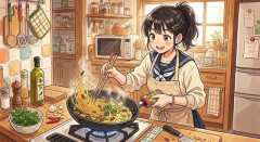 【知ってた・・・】JCだけどペペロンチーノ作ったwwww