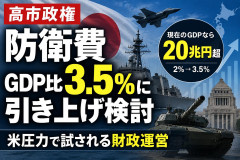 【日本の夜明け】日本、防衛費GDP3.5%に引き上げ検討