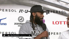 一時帰国していたジャクソン来日、今日からチームに再合流