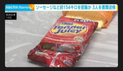 【画像】ソーセージ🌭を154キロ密輸しようとしたフィリピン人、書類送検　成田