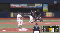 【オリックス対ソフトバンク22回戦】ソフトバンク、延長10回表無死一二塁から栗原陵矢のタイムリーで先制！！！！！！！！！！！！！！
