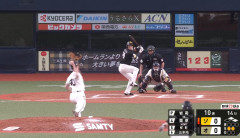延長10回・栗原陵矢のタイムリーでついに先制！！