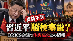 【速報】習近平が脳梗塞に罹患した、という真偽不明の情報 インドでのBRICS首脳会議の席上で体調悪化