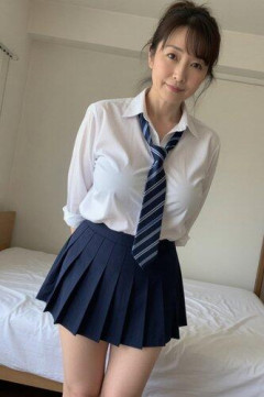 【画像】おばさん、娘の制服を着る