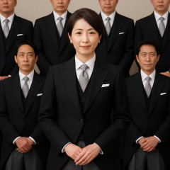 小野田紀美大臣「フロント」からへ 今回は「黒のモーニング」でひな壇撮影   |  この人なんで留任なん？　何もしとらんやろ