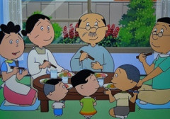 【画像】磯野家のちゃぶ台、11人でも使用可能