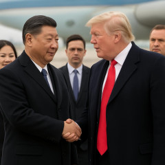 習氏が23日に米国に到着、異例の出迎えへ トランプ氏   #米中首脳外交