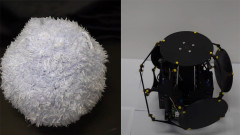 呼吸する毛玉。もふもふロボットは体積が変わることで生き物らしく見える