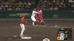 【阪神対広島21回戦】阪神、4回裏無死一二塁から佐藤輝明のタイムリーで先制！！！！！！！！！！！！