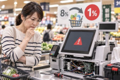 「日本として恥ずかしい」食品消費税8％→1％、レジ改修に最大半年