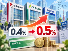 3メガ、普通預金金利0.5%に引き上げ