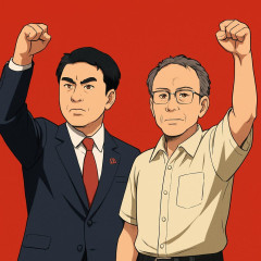 共産党とデニー「たたかいはこれからだ」