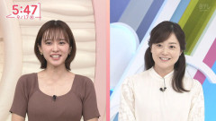 河出奈都美アナ、ニットお●ぱいすげー！乳袋がプルプル揺れてエッロ