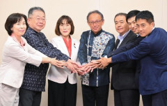 共産党とデニー「たたかいはこれからだ」