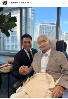 89歳・森喜朗元首相　現在の姿にフォロワー驚がく「こりゃすごい」「誰？」「久しぶり」「大丈夫かな？」