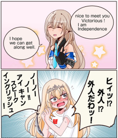【艦これ】インディ＆ヴィッキー描いてみた。かわいい？？