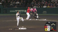 【阪神対広島22回戦】阪神・熊谷、悪送球…