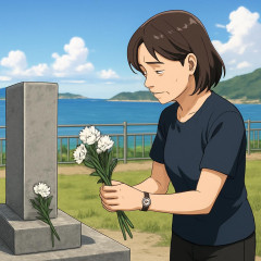 毎日新聞「遺族へ会えぬまま…月命日に献花続ける運航団体 辺野古転覆半年」