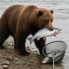 「クマがサケを持って行った」釣り人からの110番通報…カゴの中のサケが1匹減る 北海道石狩市   #（・(ｪ)・）