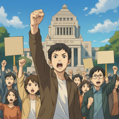 国会前デモ「路上から民主主義を立て直そう」   |  パヨちんイライラで草