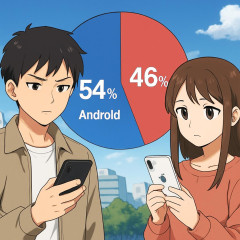 国内スマホ市場、Android端末が54%に伸長 値上げでiPhone離れか   |  iPhoneである必要がわからん  |  これ以外のスマホ使ってるヤツ