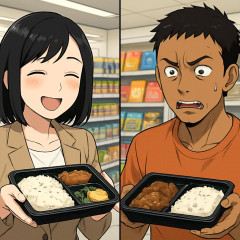 日本人｢コンビニの弁当､贅沢過ぎ😋💕｣タイ人｢え？この家畜の残飯が…？｣   |  sssp://img.5ch.io/ico/anime_syobon02.gif