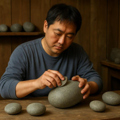 あえて「タイパ」無視、やることは９０分間ひたすら石を磨くだけ…「没頭」「無駄を満喫」が癒やし効果に