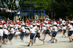 【息子】寒い運動会だったが、かけっこで1位になれて本当に嬉しかった。