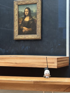 【画像】日本人、ルーブル美術館のモナリザ前でぬい活ｗｗ→スタッフの対応が日本と違いすぎて話題に