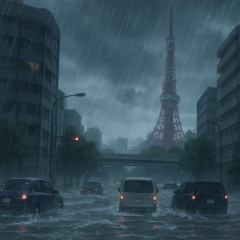 あ～大変だ！日本の首都東京がすごく大変です！   #大雨