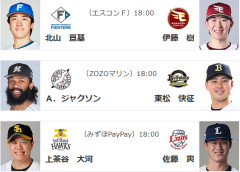 9/22(火)予告先発　上茶谷大河×佐藤爽