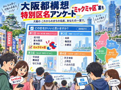 「ミャクミャ区」案も　大阪都構想の特別区名、大阪維新がアンケ
