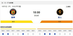 【巨人阪神】10月1日の甲子園直接対決で決着する可能性【10.1決戦】