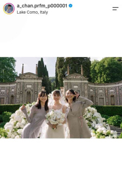 Perfumeあ～ちゃん、イタリアで挙式！コールドスリープ中に３人集合「花嫁姿美しい」「泣けちゃう」