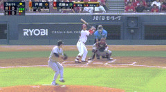 【広島対巨人21回戦】広島、3回裏1アウト二塁から佐藤啓介のタイムリーで先制！！！！！！！！！！！！！！！！