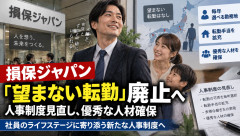 損保ジャパン「望まない転勤を廃止するぞ、だから優秀社員は辞めないでくれよな」