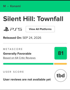 「サイレント・ヒル: Townfall」メタスコア　81点