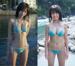 【超画像】スレンダーとムチムチが同じビキニを着た結果ｗｗｗｗｗｗｗｗ