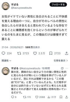 【悲報】女さんがよく言う「このレベルの男にイケると思われたのか…」を男女逆にしてみた結果ｗｗｗｗ