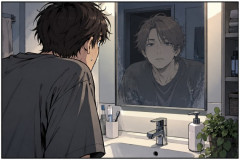 今、歯磨きしに洗面所行って鏡見たら俺の顔が俺じゃなかった