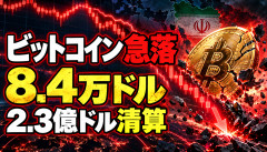 【驚愕】ビッドコイン、急落へwwwwwwwwww